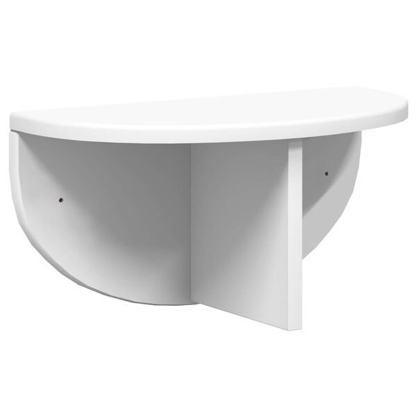 vidaXL Sieninė lentyna Balta 38 x 19 x 19 cm Apdirbta mediena