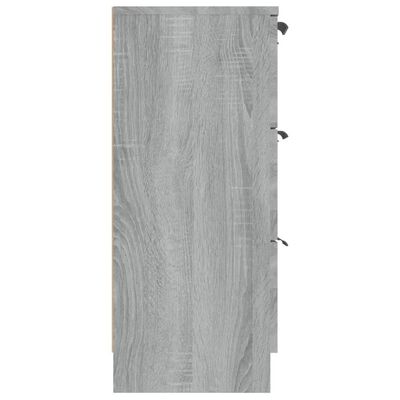 vidaXL Šoninė spintelė, pilka ąžuolo, 60x30x70cm, apdirbta mediena