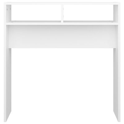 vidaXL Konsolinis staliukas, baltos spalvos, 78x30x80cm, MDP