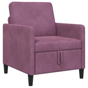 vidaXL Sofa su saugojimo vieta Violetinė 72 x 78 x 87 cm Poliesteris