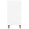 vidaXL Naktinė spintelė, baltos spalvos, 40x35x70cm, apdirbta mediena
