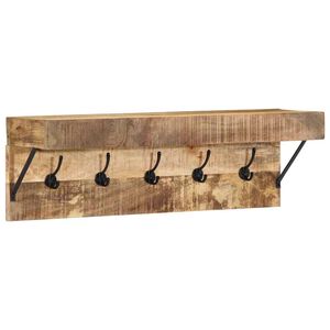 vidaXL Paltas su saugykla Ruda 73 x 19 x 23 cm Mango medienos masyvas