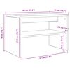 vidaXL Televizoriaus spintelė Balta 60 x 35 x 40 cm Apdirbta mediena