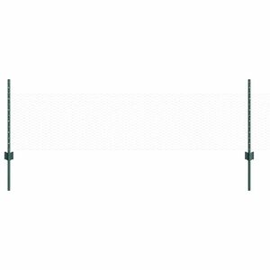 vidaXL Hexagonal Fence with Post 50 x 0,5 m PVC dengtas plienas Žalia