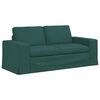 vidaXL Sofa 2 pcs Tamsiai žalia 182 x 80 x 82 cm audinys