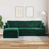 vidaXL Sofa Tamsiai žalia Bendri matmenys: 228 x 134 cm (P X G x A)