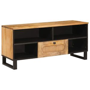 vidaXL Televizoriaus spintelė Ruda 100 x 33 x 46 cm Kietas mango medis