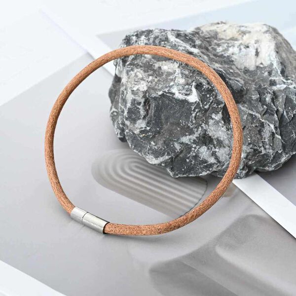 vidaXL Odinė gija Ruda &Oslash;4 mm x 10 m Oda