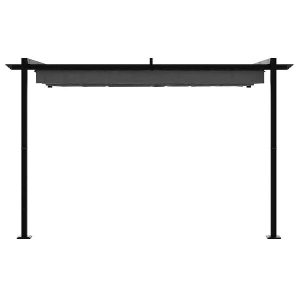 vidaXL Sieninis pavėsinė Antracitas Plienas