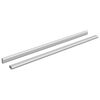 vidaXL Spintos strypas 2 pcs Sidabro 664 x 15 x 29 mm
