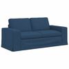 vidaXL Sofa 2 pcs Mėlyna 182 x 80 x 82 cm audinys
