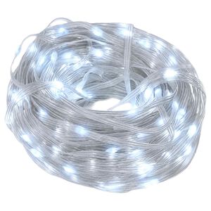vidaXL Virvinės lemputės 400 LED &Scaron;alta balta 40 m