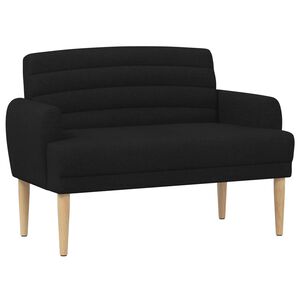 vidaXL Mink&scaron;tas kampas su mygtukų apmu&scaron;alais Juoda 116 x 67 x 80 cm