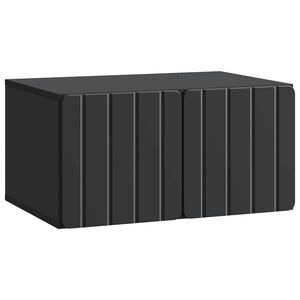 vidaXL Sieninė TV spintelė 59,5 x 41 x 30 cm Juoda Apdirbta mediena