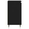 vidaXL Šoninės spintelės, 2vnt., juodos, 40x35x70cm, apdirbta mediena
