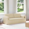 vidaXL Sofa 180cm Kreminė Metalas