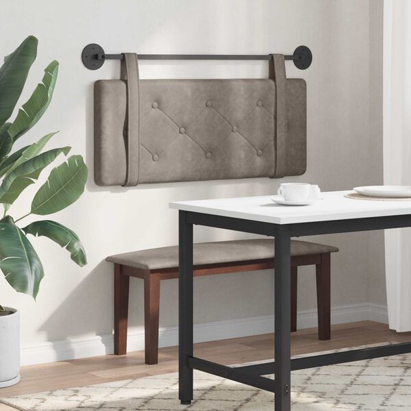 vidaXL Kabantysis galvūgalis Pilka 100 cm Antikinis PU