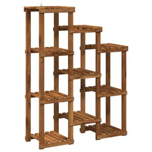 vidaXL Augalų stovas Natūrali 85 x 30 x 114,5 cm