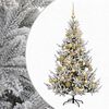 vidaXL Dirbtinė kalėdinė eglutė su rutuliuku 120 cm 150 LED