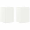 vidaXL Augalų stovas 2 pcs Balta 40 x 40 x 60 cm Plienas