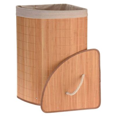 Bathroom Solutions Kampinis skalbinių krepšys, bambukas