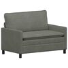 vidaXL Sofa &Scaron;viesiai pilka 126 x 81 x 87,5 cm Audinys