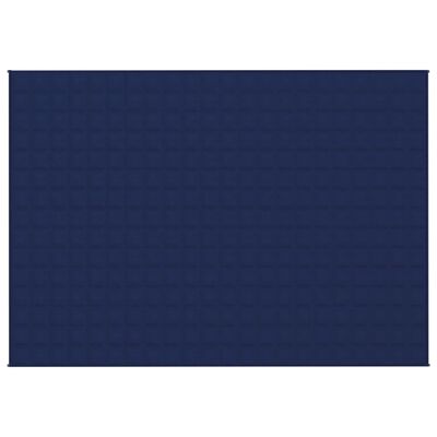 vidaXL Sunki antklodė, mėlynos spalvos, 155x220cm, audinys, 7kg