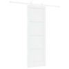 vidaXL Slankios durys 73,5 x 211 cm Apdirbta mediena Balta