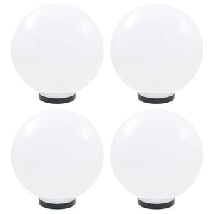 vidaXL LED lempos, rutulio formos, 4vnt., sferinės, 30cm, PMMA