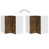 vidaXL virtuvės sieninė kampinė spintelė "Kalmar" rūkyto ąžuolo