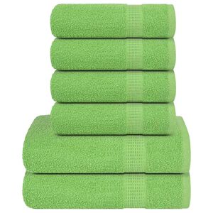 vidaXL 6 dalių rank&scaron;luosčių komplektas FROGN obuolių žalias, 360 g/m&sup2;
