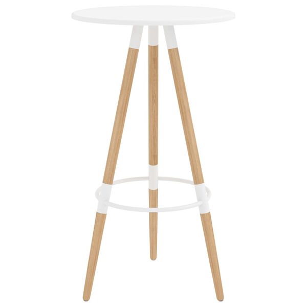 vidaXL Baro baldų komplektas, 3 dalių, baltos spalvos (287254+287258)