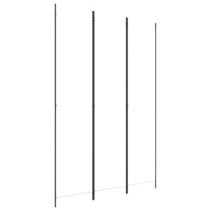 vidaXL Kambario pertvara, 3 dalių, baltos spalvos, 150x220cm, audinys