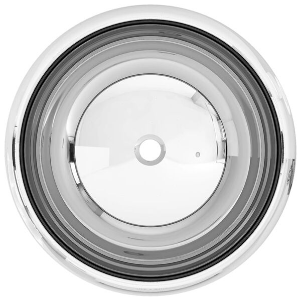 vidaXL Praustuvas, 40x15cm, sidabrinės sp., keramika