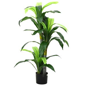 vidaXL Dirbtinis dracenos medis, žalios spalvos, 120cm, 36 lapai