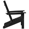 vidaXL Sulankstoma Adirondack kėdė Juoda 80,5 x 74,5 x 92 cm HDPE
