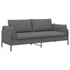 vidaXL 3-Vietis Sofa Tamsiai pilka 222 x 81 x 89 cm Audinys