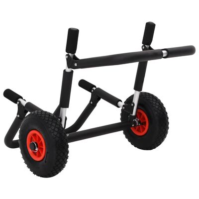 vidaXL Baidarės vežimėlis, aliuminis, sulankstomas, 90kg