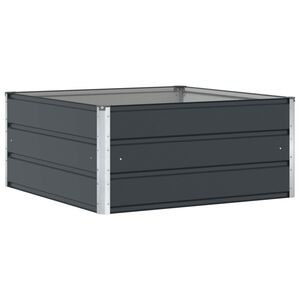 vidaXL Lovelis Antracitas 100 x 100 x 45 cm Plienas