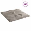 vidaXL Sienų plok&scaron;tės 48 pcs Betono Pilka 50 x 50 cm XPS Putplastis