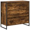 vidaXL Kabalas Dūminio ąžuolo 79 x 36 x 75.5 cm Apdirbta mediena