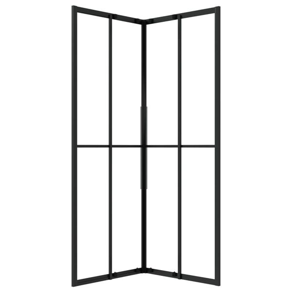 vidaXL Dušo kabina, 80x80x180cm, vieno sluoksnio apsauginis stiklas