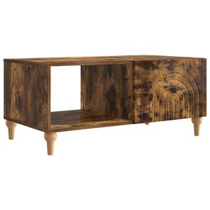 vidaXL Kavos staliukas Dūminio ąžuolo 90 x 50 x 40 cm Apdirbta mediena