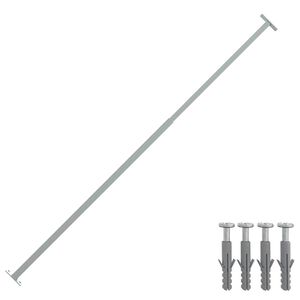 vidaXL Reguliuojamas apsauginis strypas langui, 710-1200mm