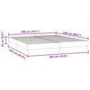 vidaXL Box Spring Lova be čiužinio Tamsiai pilka 200x220 cm aksomas