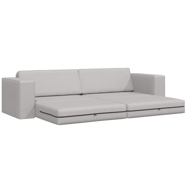 vidaXL Sofa lova Debesų pilka 245 x 78 x 77 cm audinys