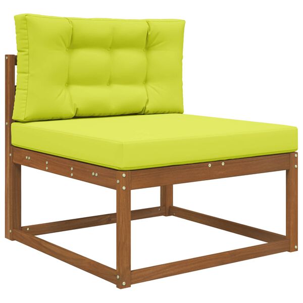 vidaXL Lauko sofa pagalvėlė 2 pcs Žalia Poliesteris