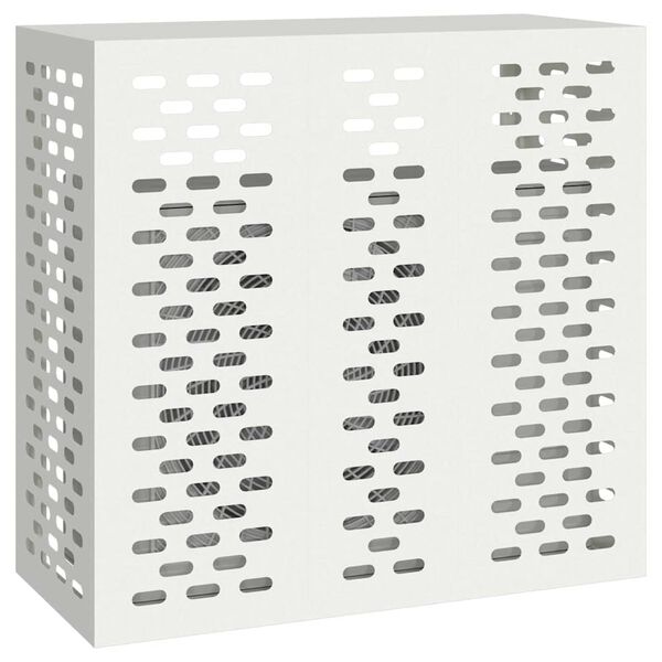 vidaXL Kondicionierių uždangalas Balta 110 x 50 x 105 cm Plienas