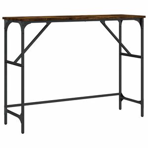 vidaXL Konsolinis staliukas, dūminio ąžuolo, 100x32x75cm, mediena