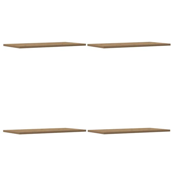vidaXL Sieninės lentynos, 4vnt., artisano ąžuolo, 60x30x1,5cm, mediena